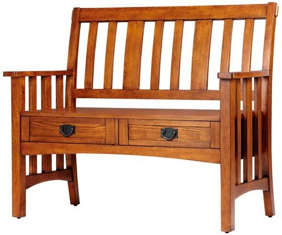 Oak Storage Benches - Foter