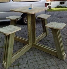 Outdoor Bar Height Table - Foter