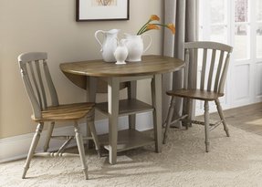 Round Dining Table Set With Leaf - Foter