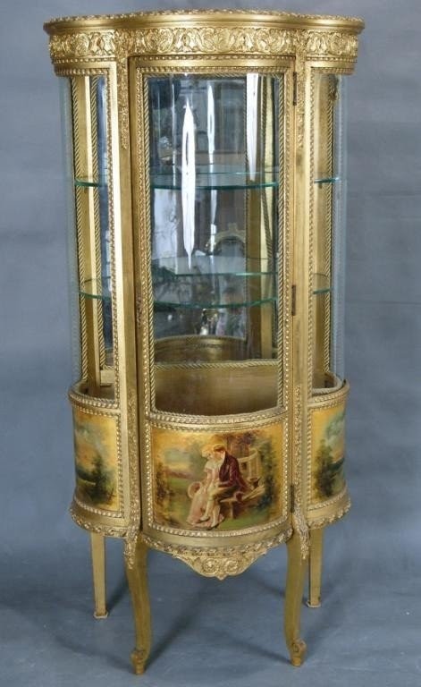 229 french louis martin curio cabinet