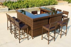 L Shaped Outdoor Bar - Foter