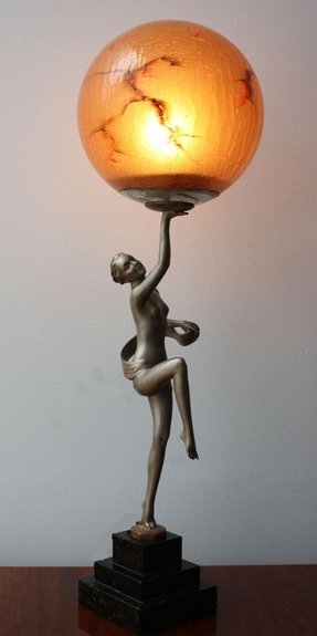 Art Deco Lady Lamp Foter 