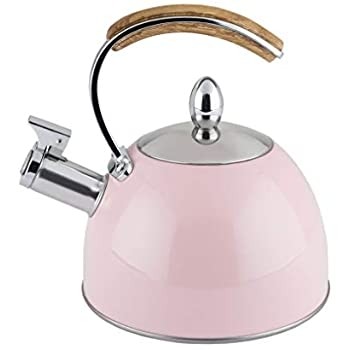 Amazon com pinky up 9410 presley tea kettle pink home