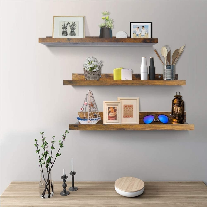 3 Pack 24 Inch Floating Wall Shelves