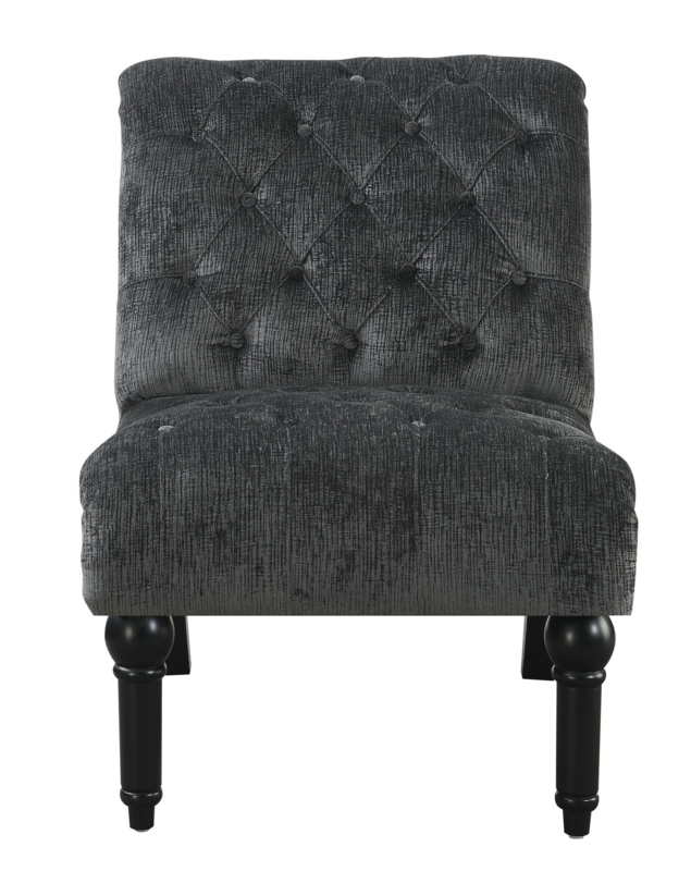 Velvet Upholstered Accent Slipper Chair