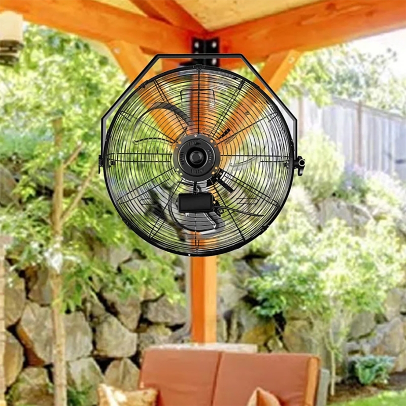 18" Wall-Mount Industrial Fan,3 Speeds Air Circulation,For Outdoor/Indoor