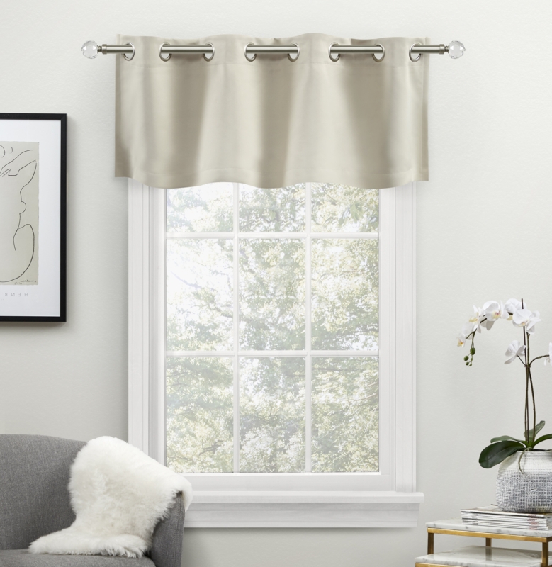Sanders Solid Color Tailored 54" Window Valance