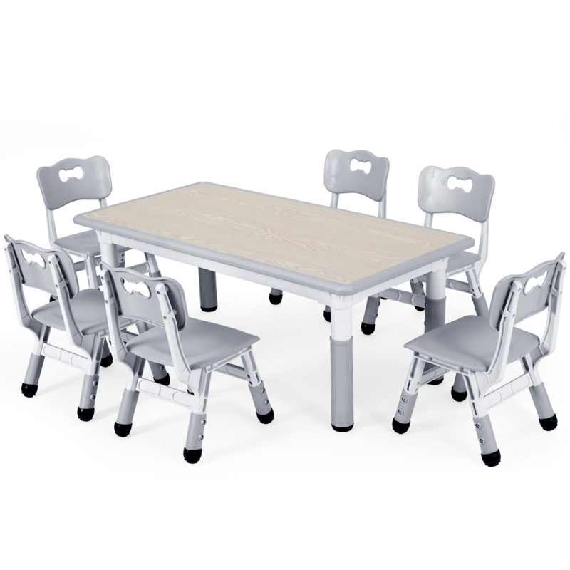 Aarianna Kids 7 Piece Play Or Activity Table and Chair Set