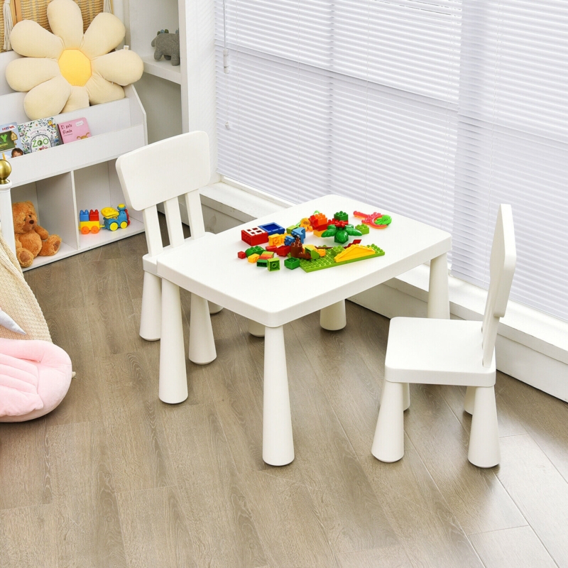 Nila Kids 3 Piece Play Or Activity Table and Chair Set