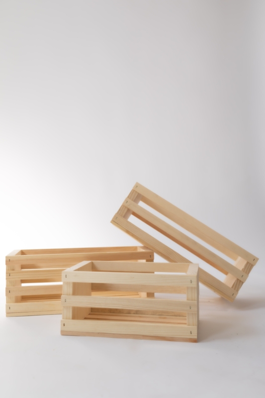 3 Piece Solid Wood Box Set