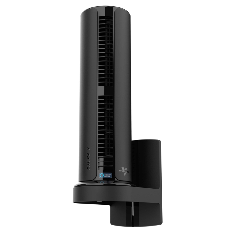 ATOM 2W AE Alexa Enabled Oscillating Tower Fan with Wall Mount