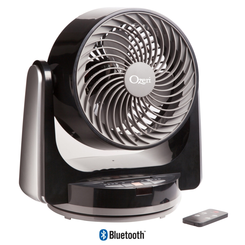 Brezza III Dual Oscillating 10" High Velocity Desk Fan with Bluetooth