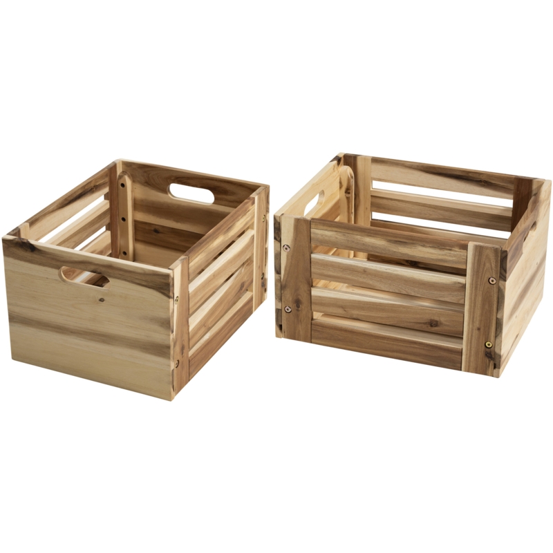 Millwood Pines Solid Wood Crate