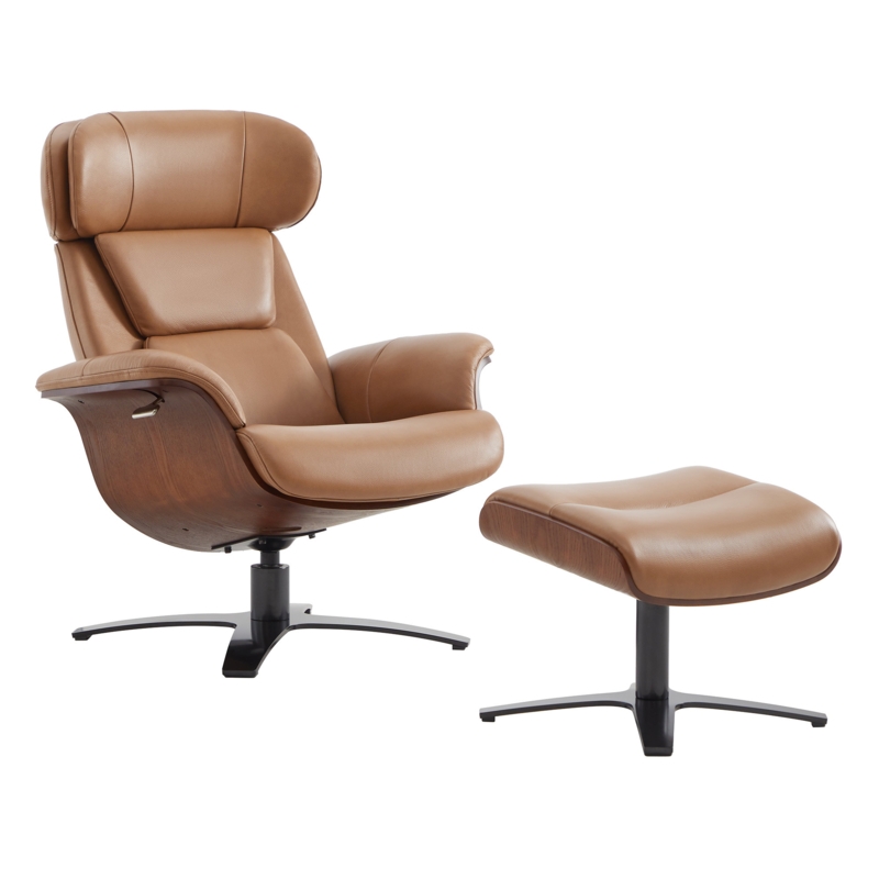 Blagorodna Leather Recliner with Ottoman