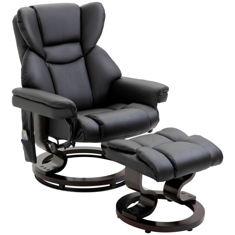 Elliana 32.25'' Wide Faux Leather Power Lift Assist Ergonomic Recliner with Ottoman