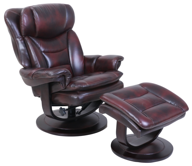 Maizley Upholstered Swivel Recliner with Ottoman