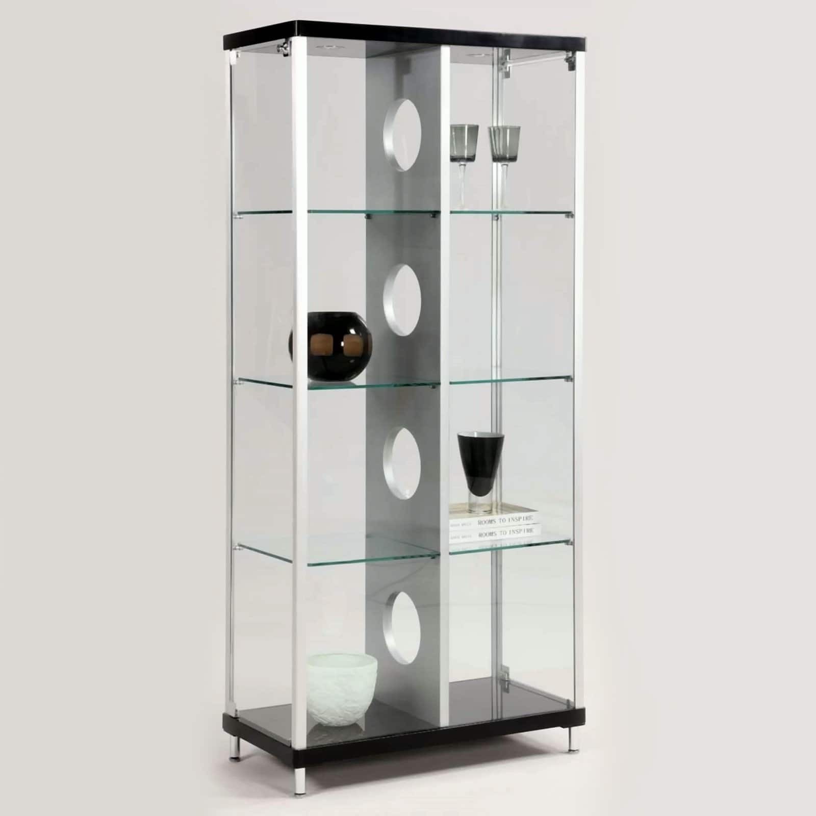 Locking curio deals cabinet