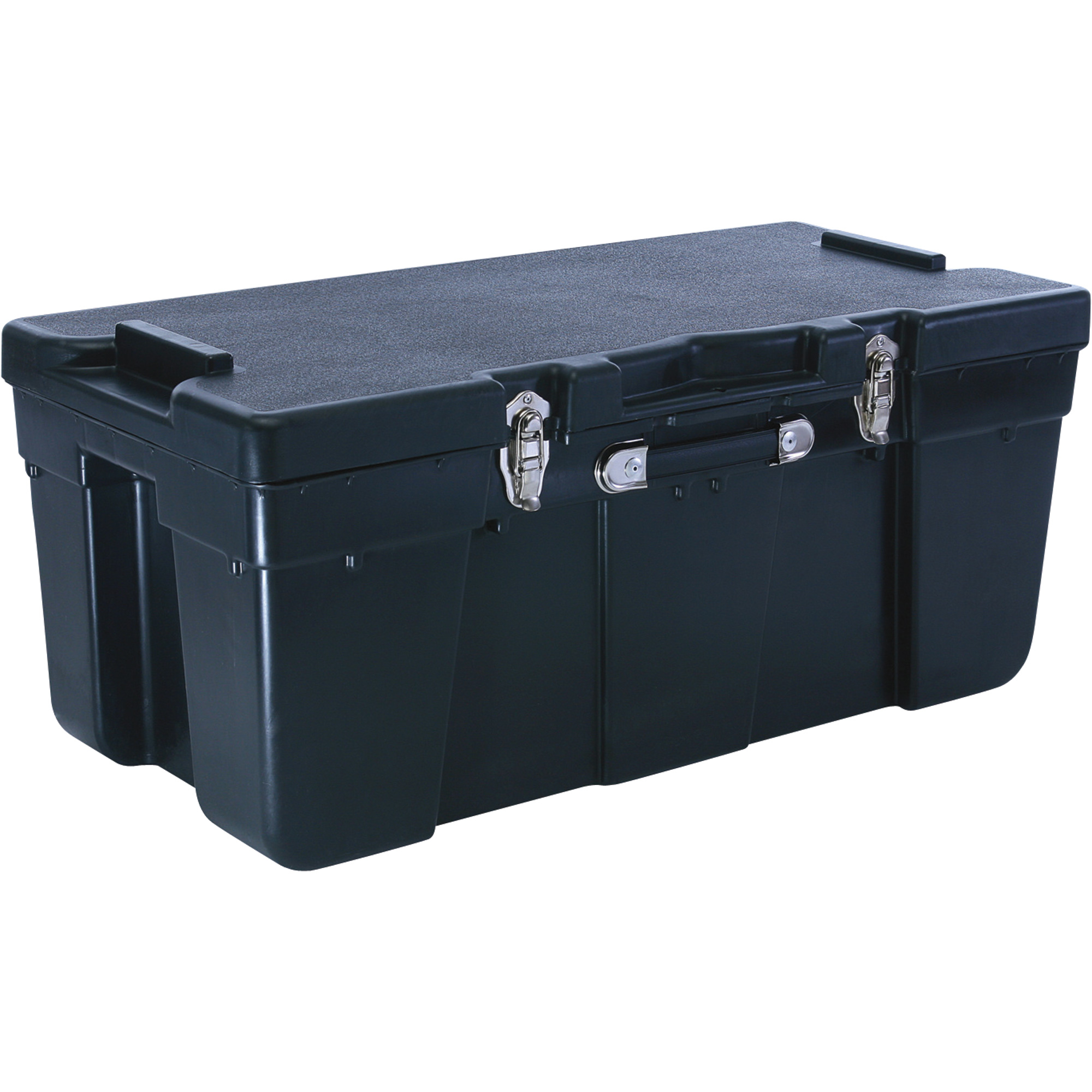 Embossed Vinyl Trunk Large, Black With Antique Brass Trim - Rhino Trunk &  Case Bookcases & Toy Chests