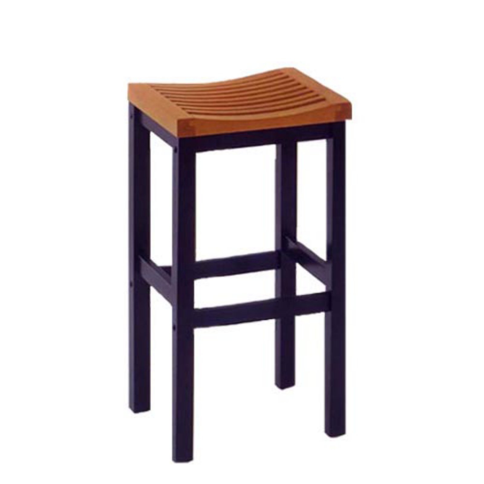 Home Style 5635-88 Black and Cottage Oak Finish Bar Stool, 24-Inch