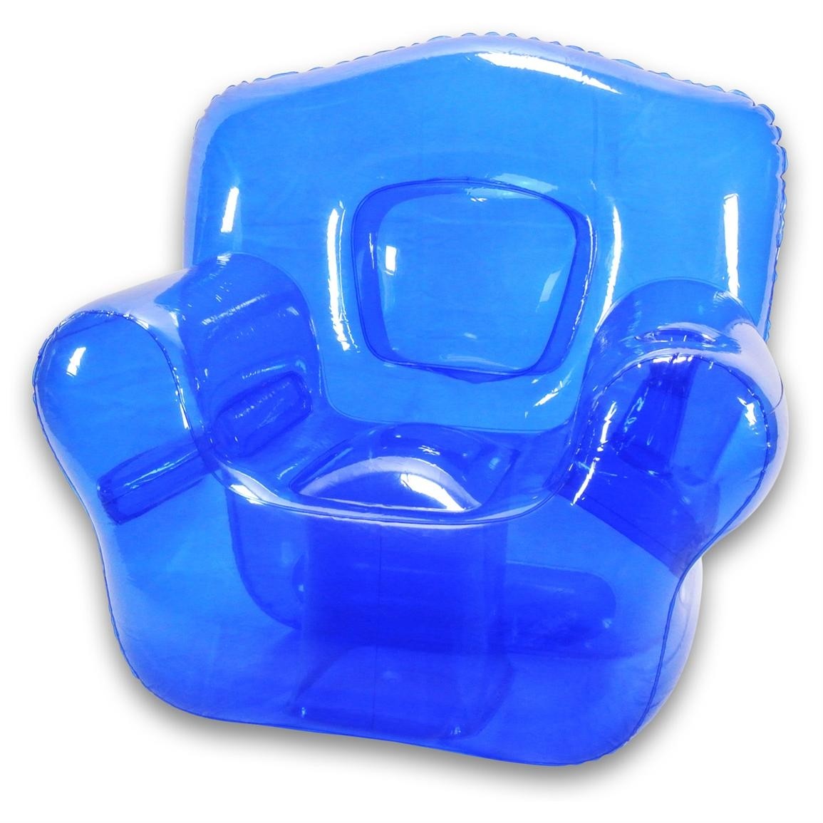 plastic blow up chair