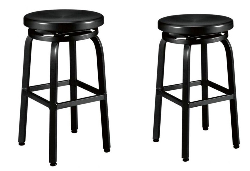 Melanie Swivel Counter Stool Swivel Black 