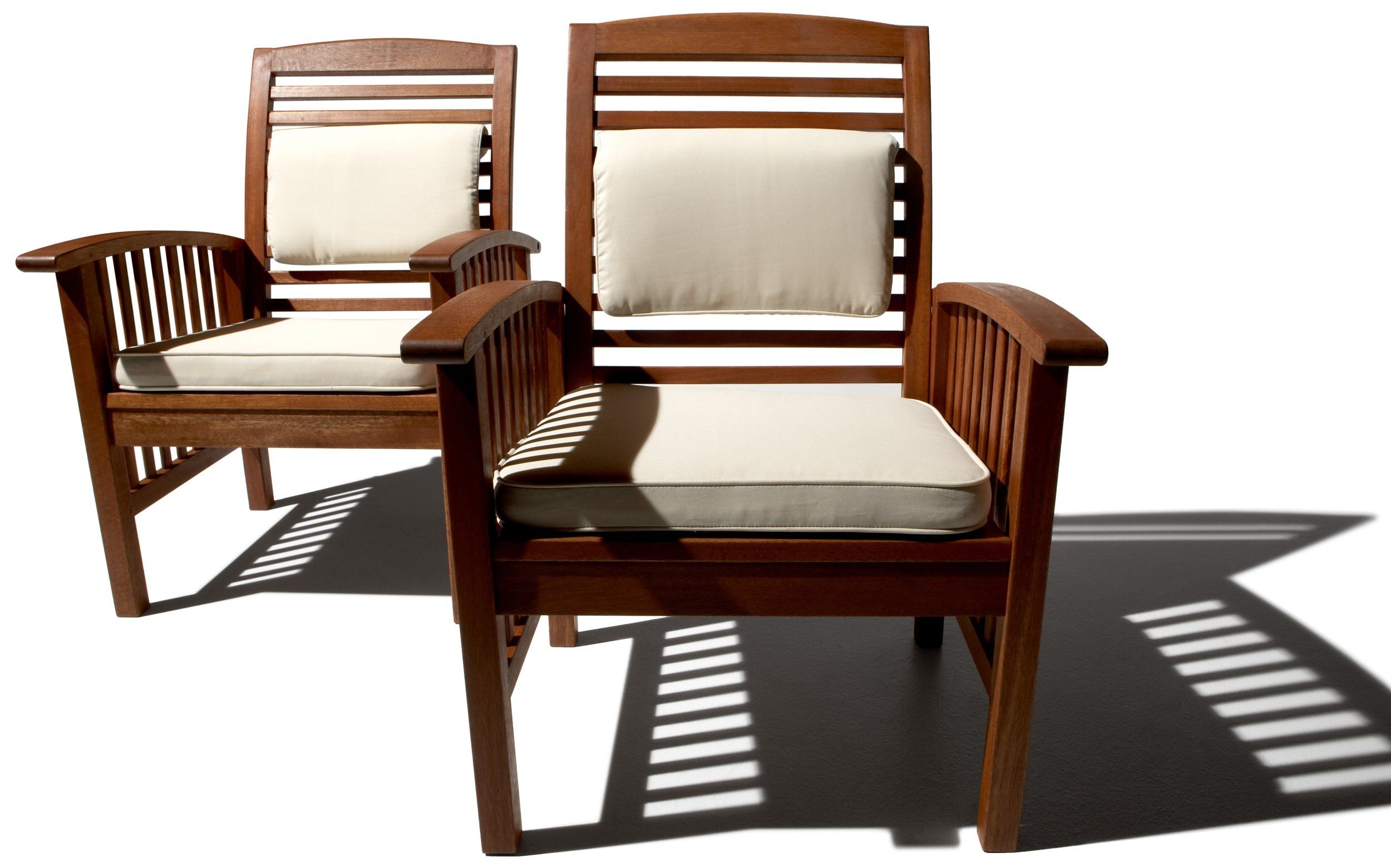 Strathwood Gibranta All-Weather Hardwood Arm Chair, Set of 2