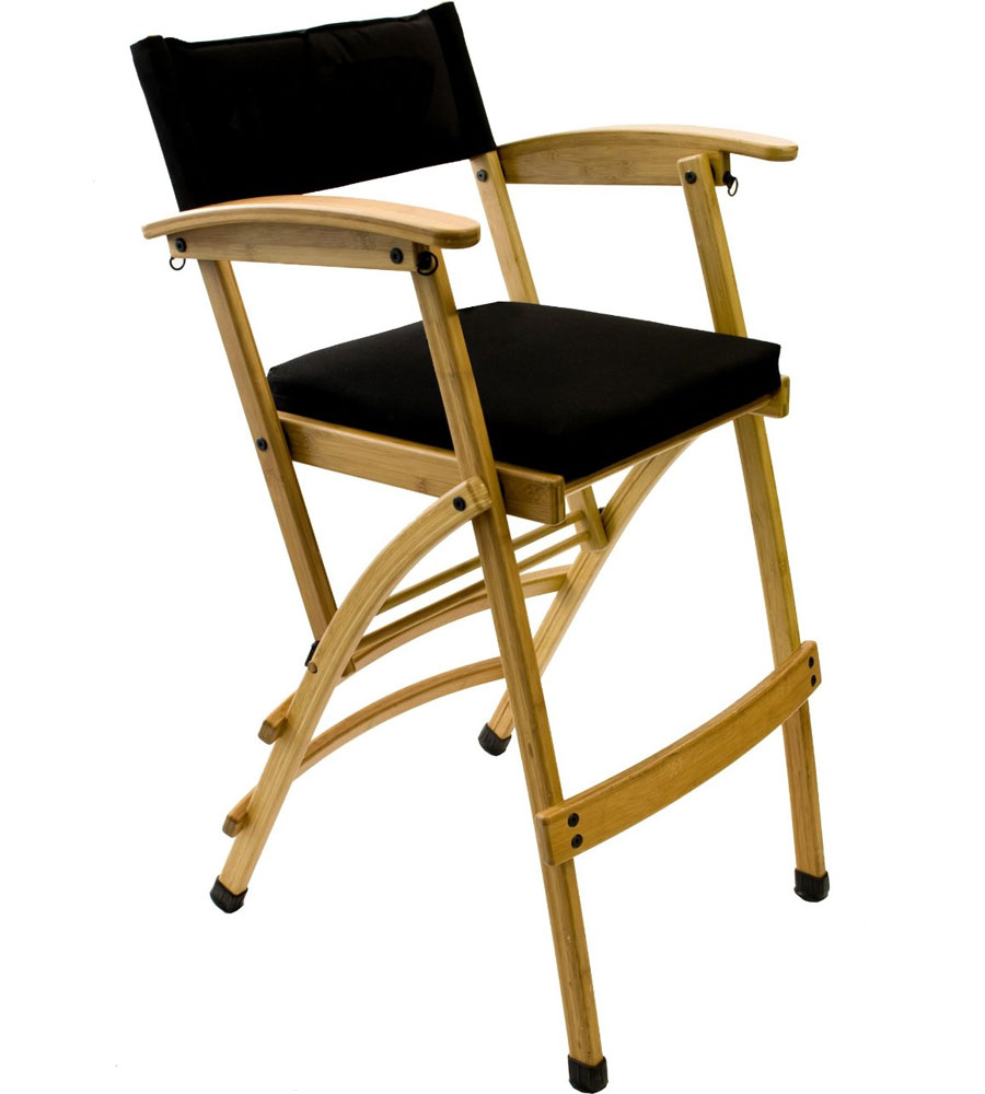 Hollywood Chairs by Totally Bamboo Deluxe 32-Inch Bamboo Director Chair, Navy