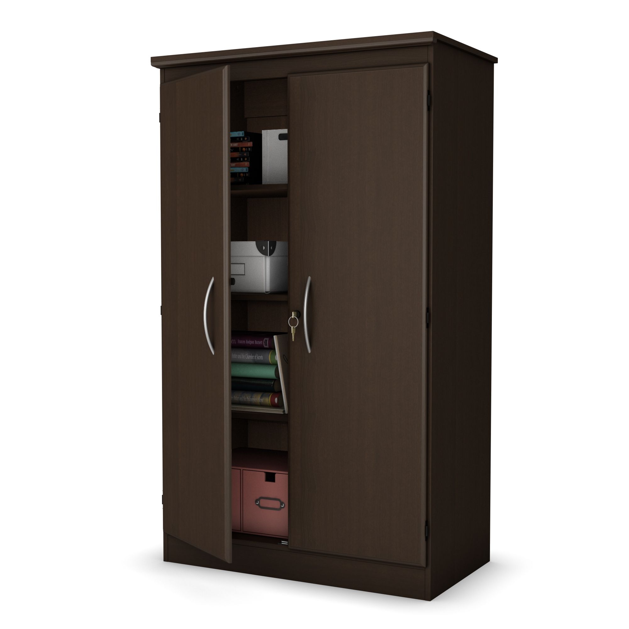South Shore Morgan Collection Storage Cabinet, Chocolate