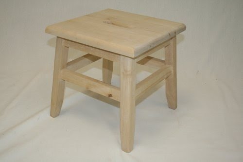 Hardwood Footstool--unfinished