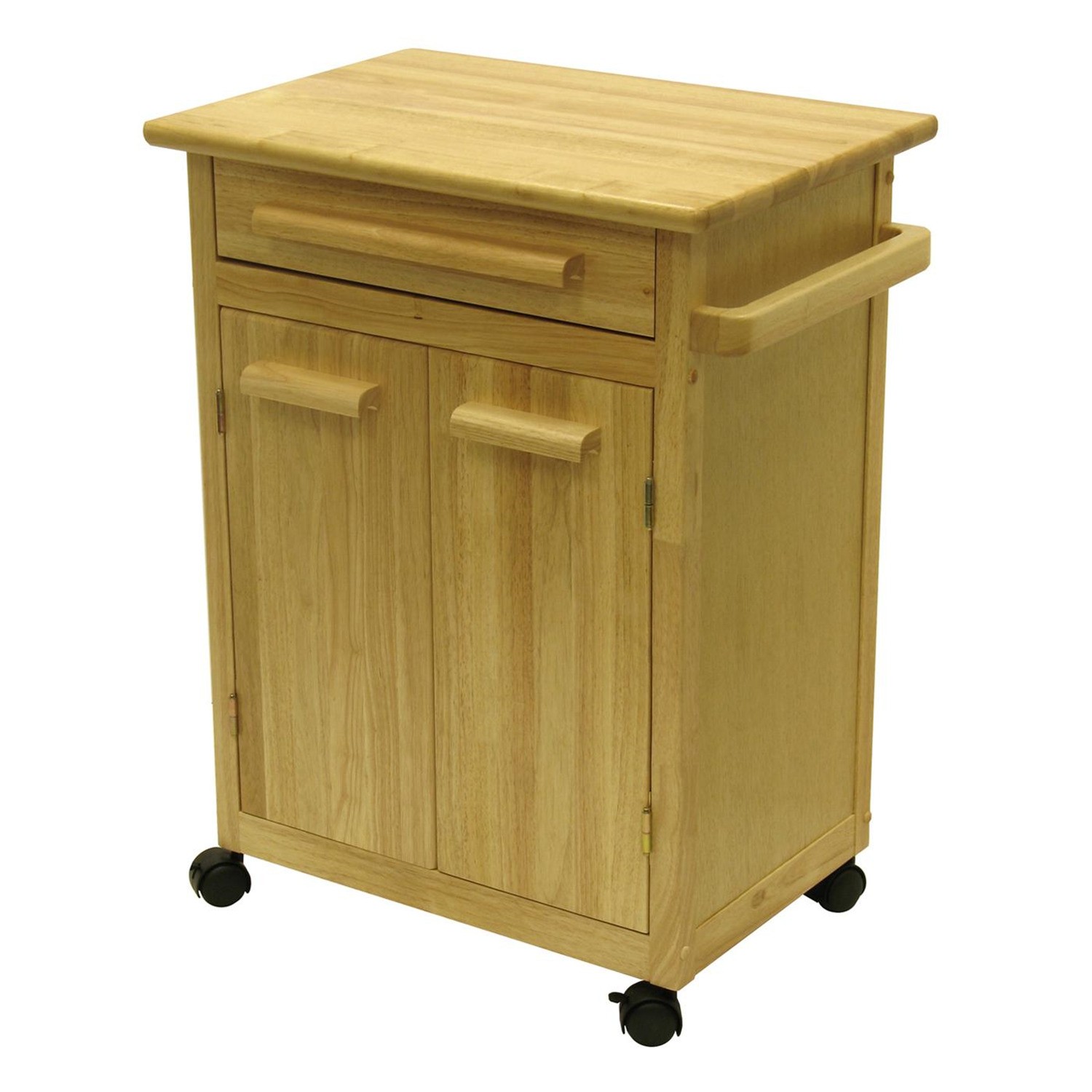 Winsome Wood Single Drawer Storage Cart, Natural