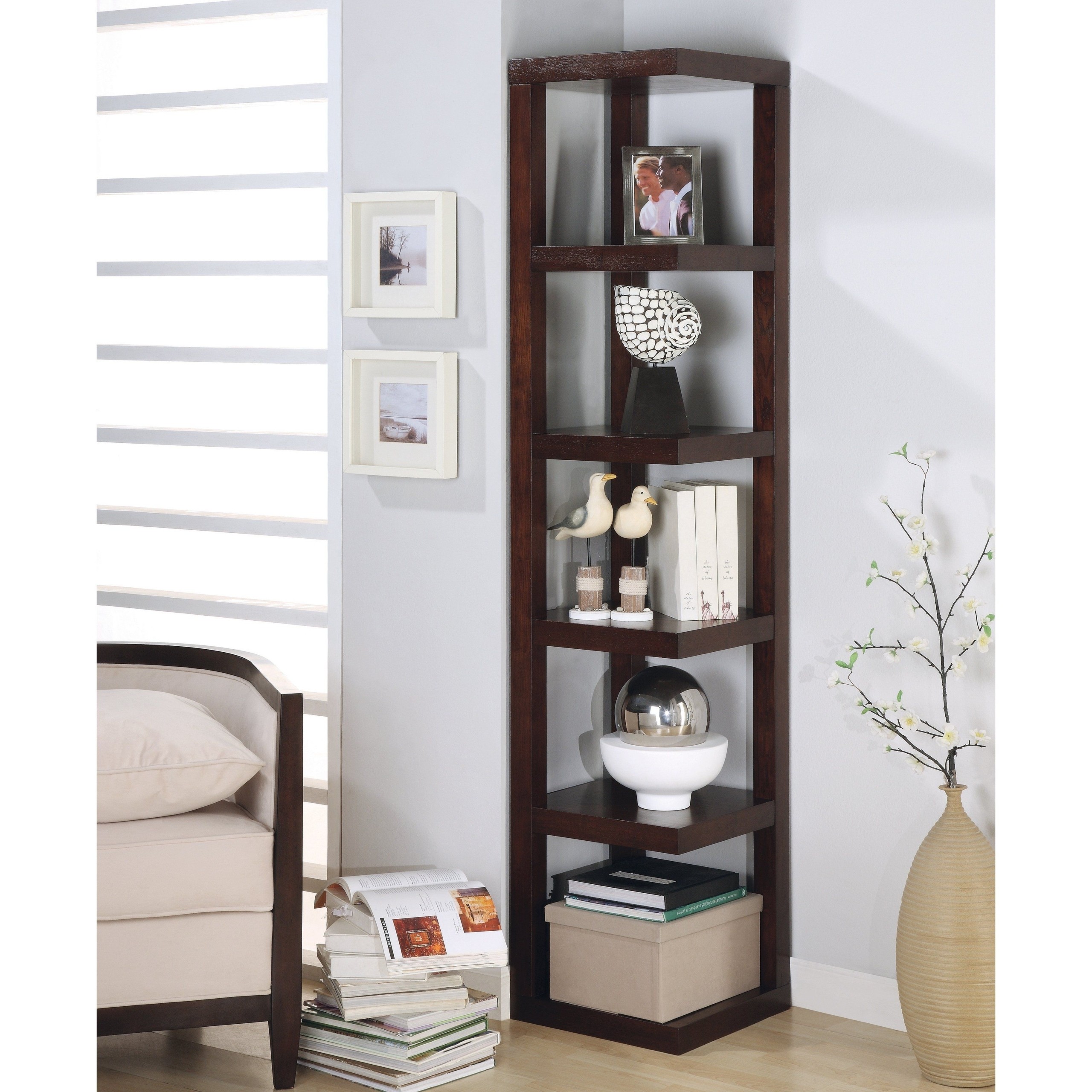 Tall Corner Bookshelf - Foter