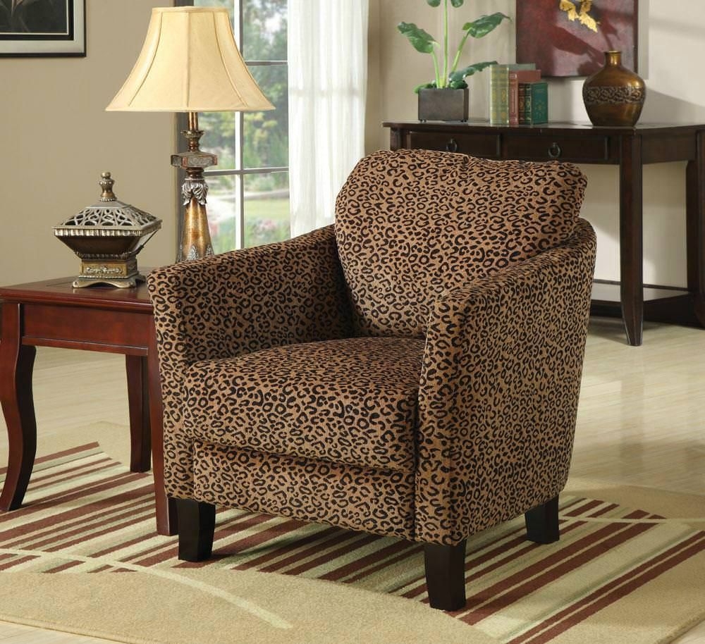 Arm Chair with Leopard Print
