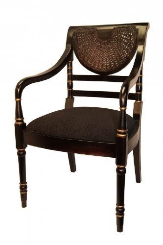 Art Deco Indo Arm Chair - Use as a stand-alone corner chair or as a occasional chair - Use four of them with a small table for a dining or gaming - 38" H.