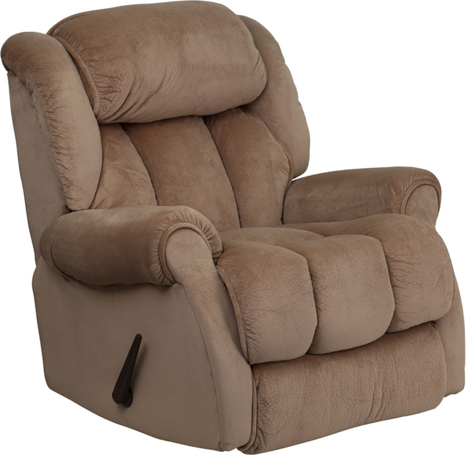 Flash Furniture AM-9650-2050-GG Contemporary Champion Camel Microfiber Chaise Recliner
