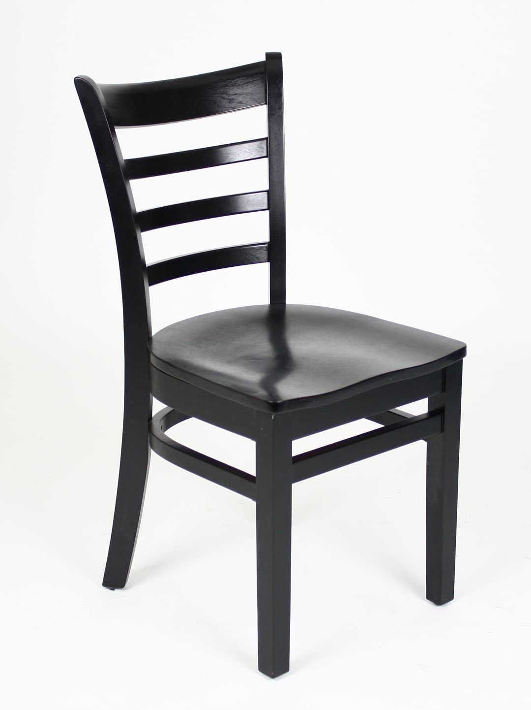 Ladder Back Style Dining Chair - Black Stain