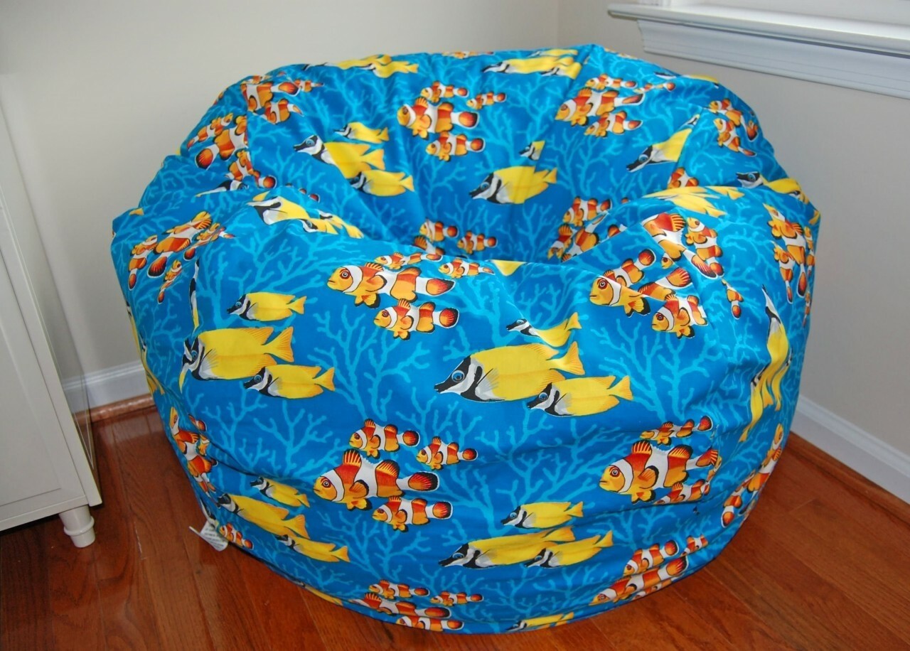 Ocean Reef Cotton Washable Large Bean Bag Chair - FREE SHIPPING!