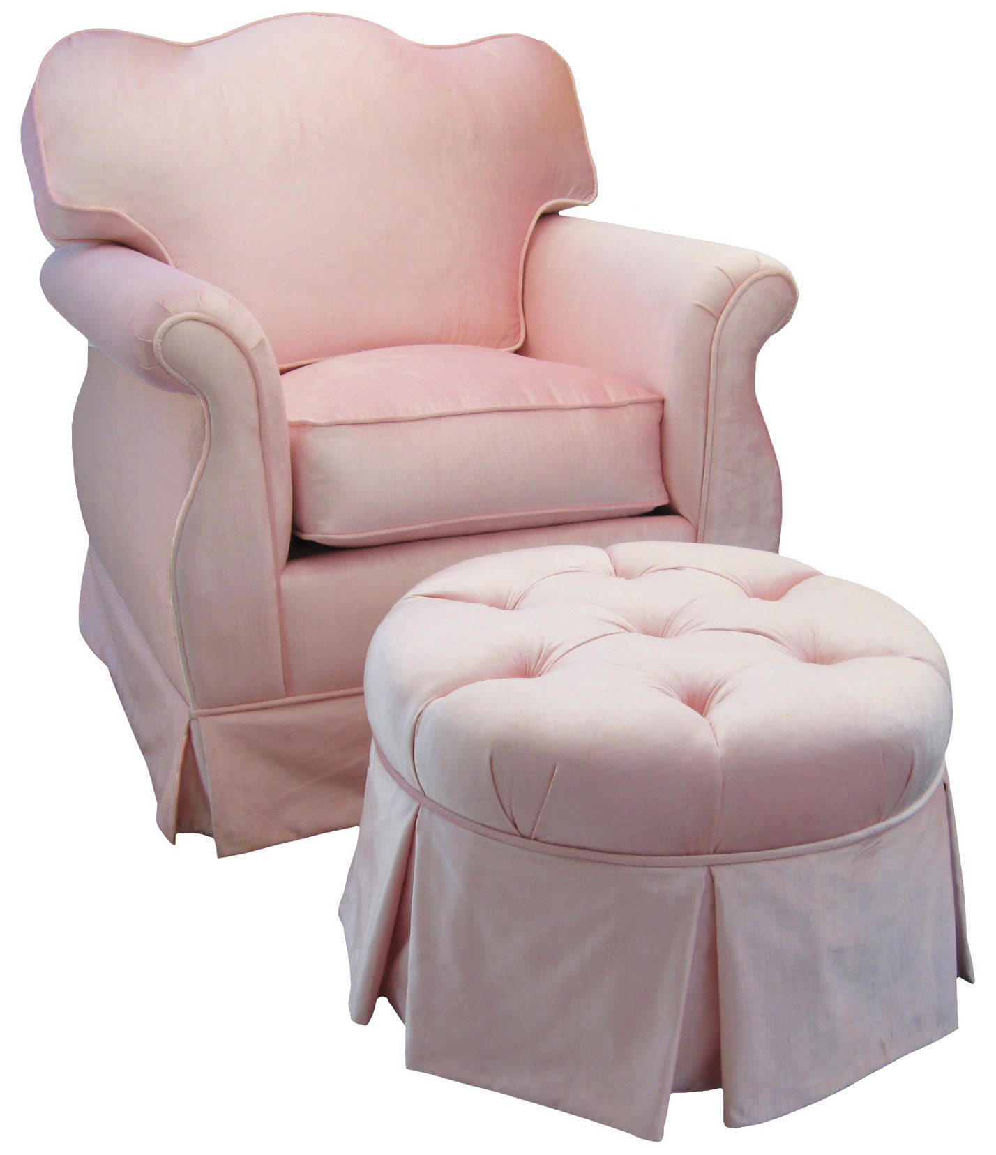 pink nursery chair