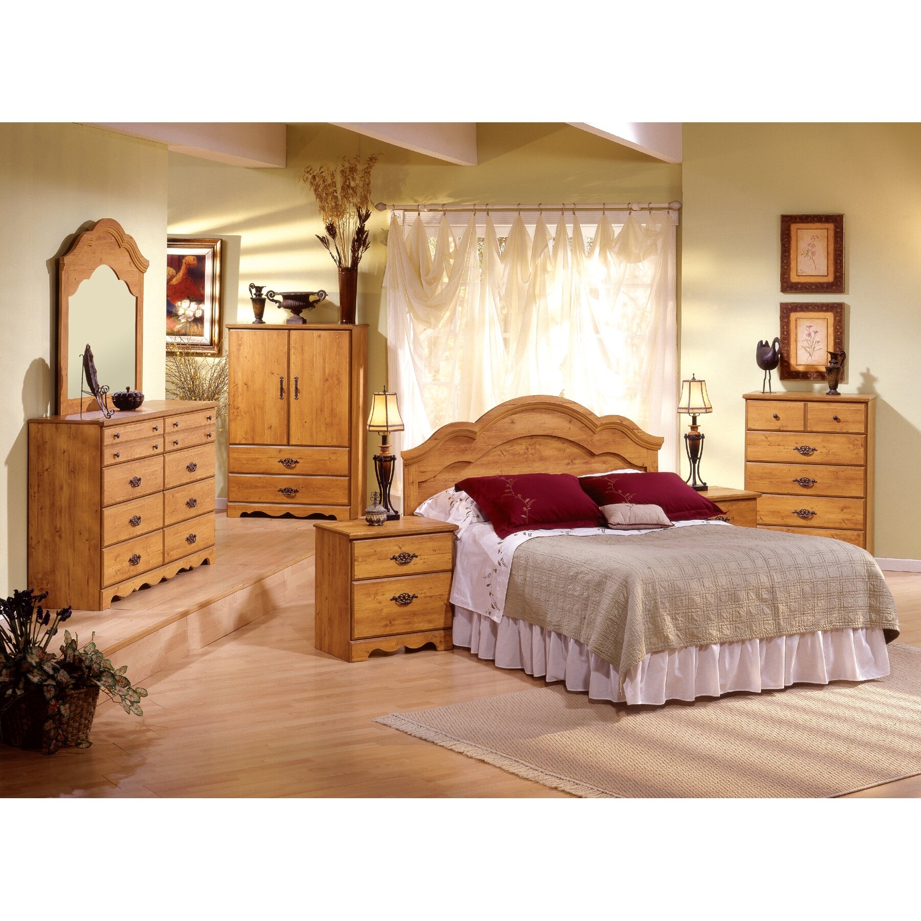 South Shore Furniture, Prairie Collection, Night Table, Country Pine