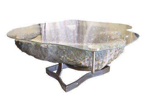 Springfield Leather Company Giant Amethyst Geode Custom Table