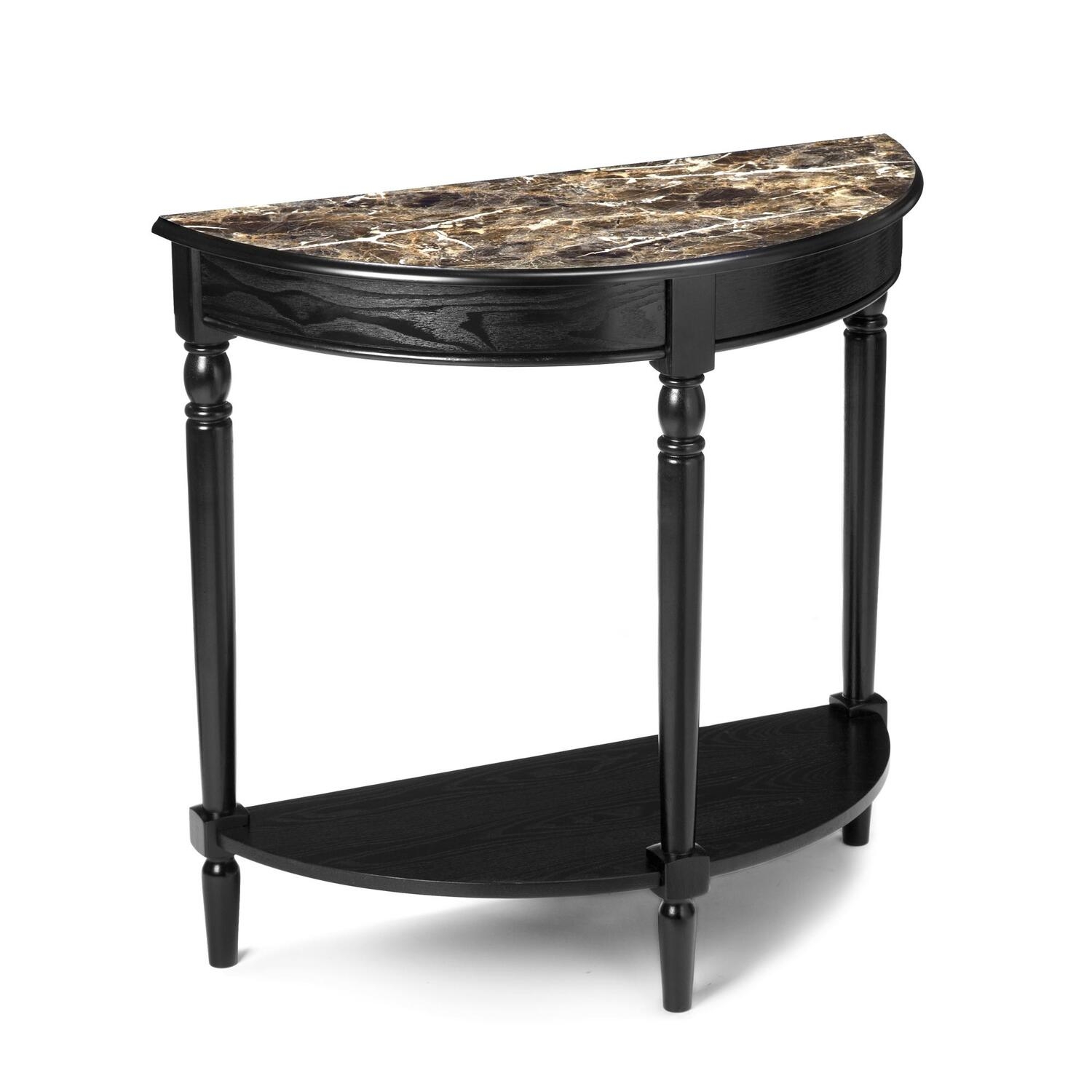 Convenience Concepts French Country Faux Marble Top Entryway Table
