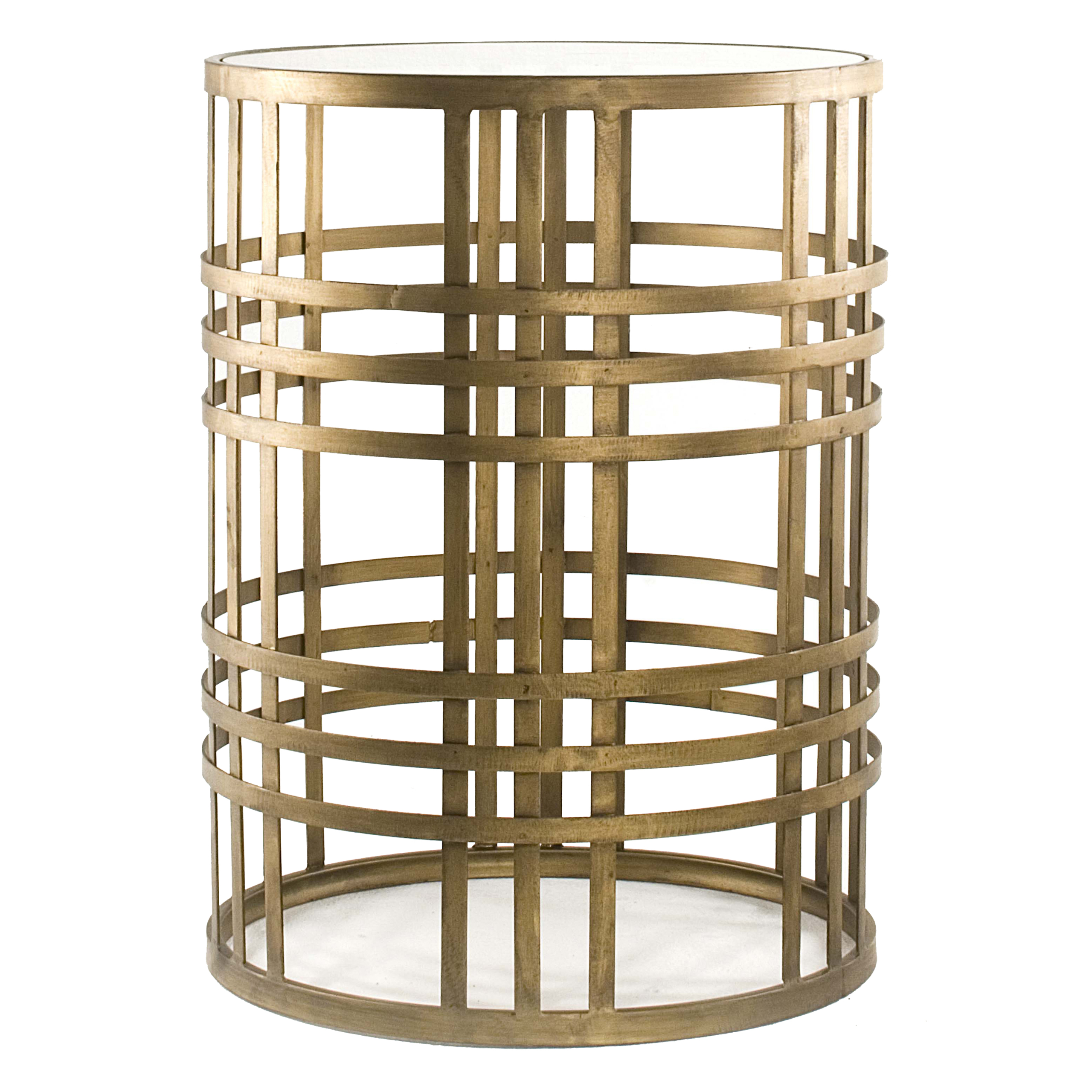 InnerSpace Luxury Products Barrel Table with Weave