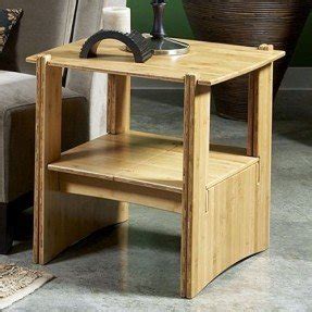 Sustainable 22 x 22 in. End Table in Amber Finish