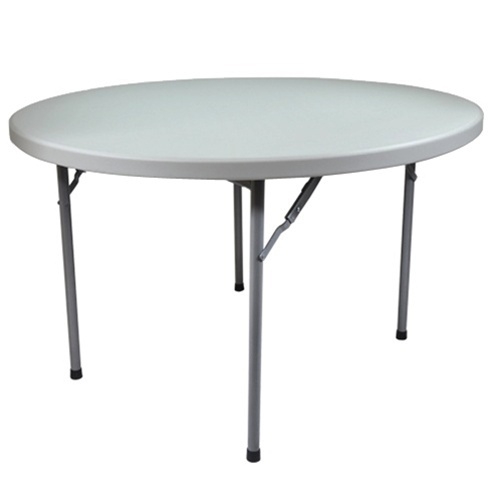 Advantage 4 ft. Round Plastic Folding Table [FTD48R] Seats 6 adults