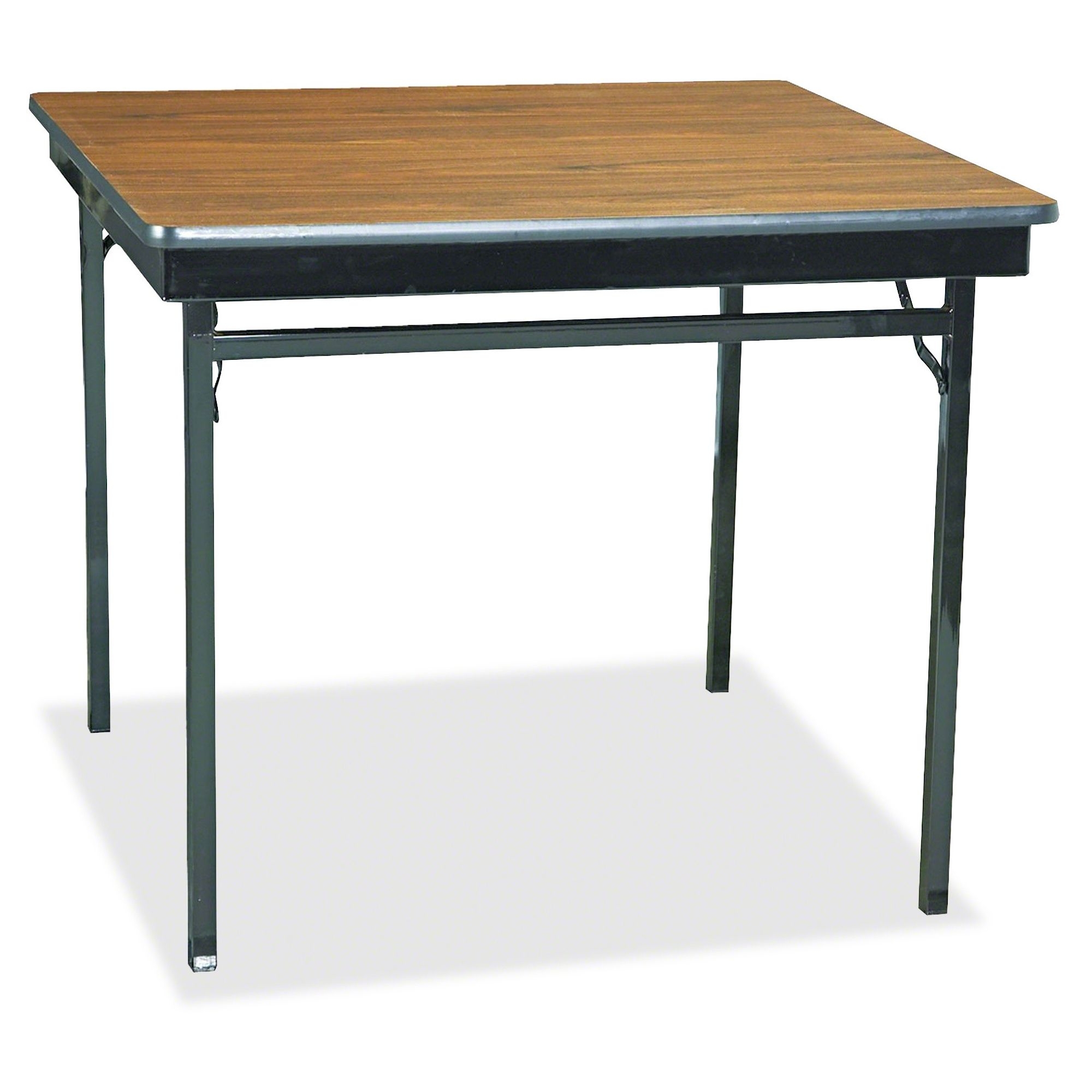 Barricks CL36WA Special Size Folding Table, Square, 36w x 36d x 30h, Walnut