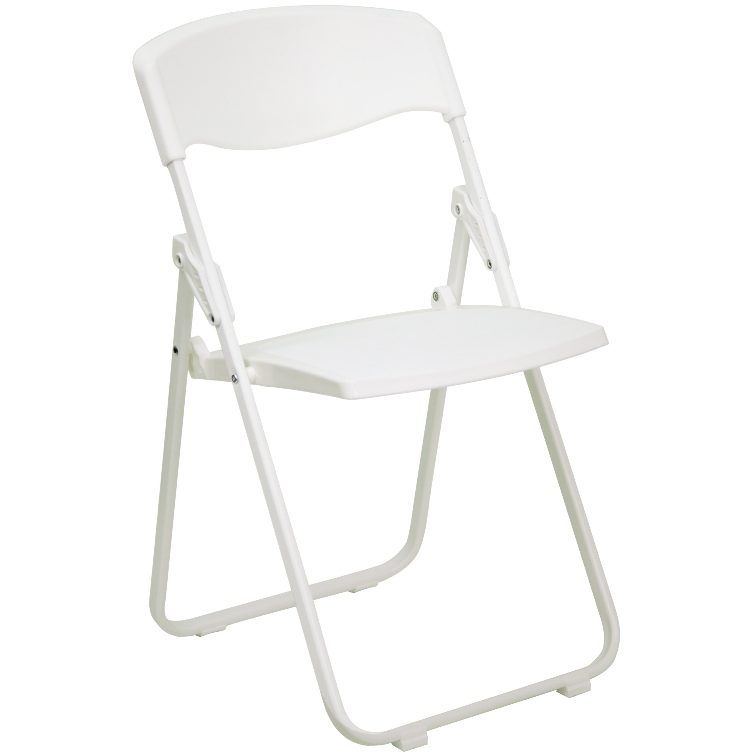 Flash Furniture RUT-I-WHITE-GG Hercules Series 880-Pound Heavy Duty White Plastic Folding Chair