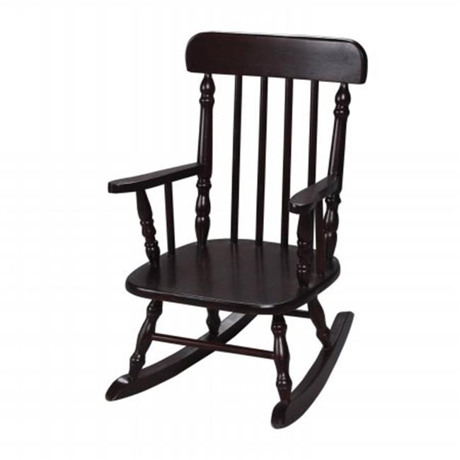 Gift Mark Deluxe Children's Spindle Rocking Chair, Espresso