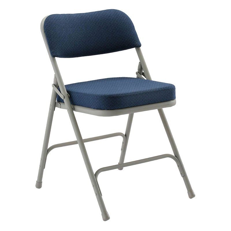 Grey Fabric Upholstered Premium Folding Chair [HF-MC320AF-GRY-GG]