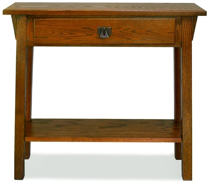 Leick Mission Console Table/Hall Stand, Russet