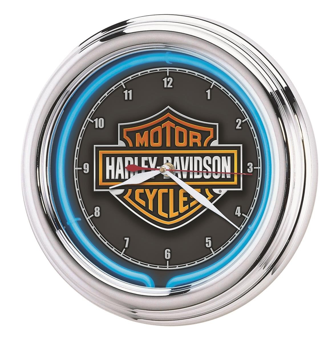 Harley-Davidson® Essential Bar & Shield Neon Clock