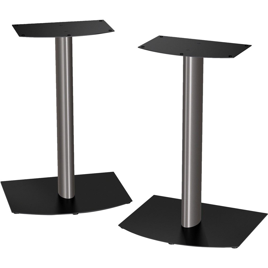 Bose FS-1 Bookshelf Speaker Floor Stands (pair) - Black and Silver
